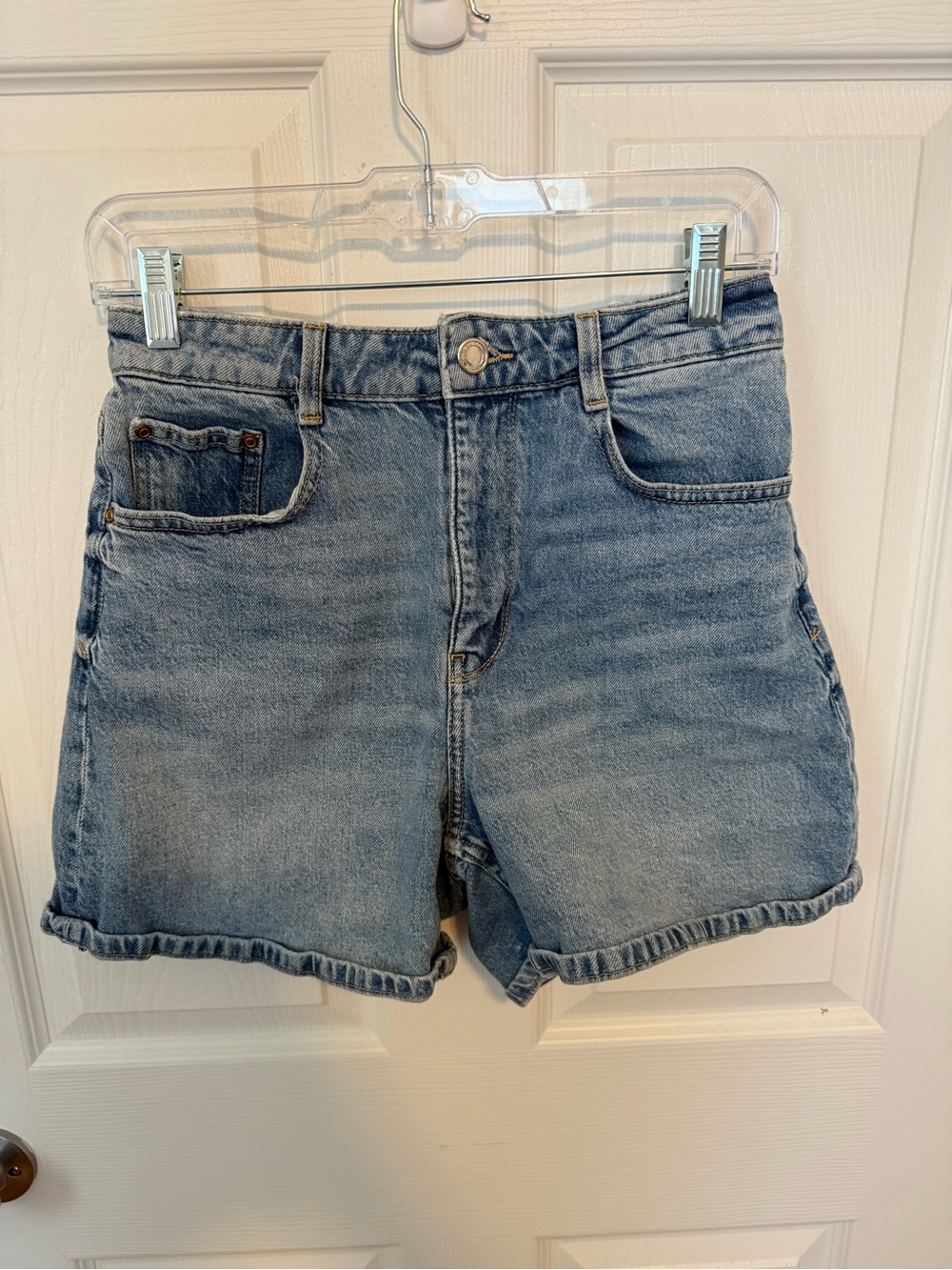 Zara Size 4 High Waisted Jean Shorts